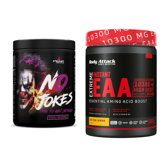 Trainings-Set: Peak No Jokes + Body Attack Extreme Instant EAA – alle enthaltenen Artikel