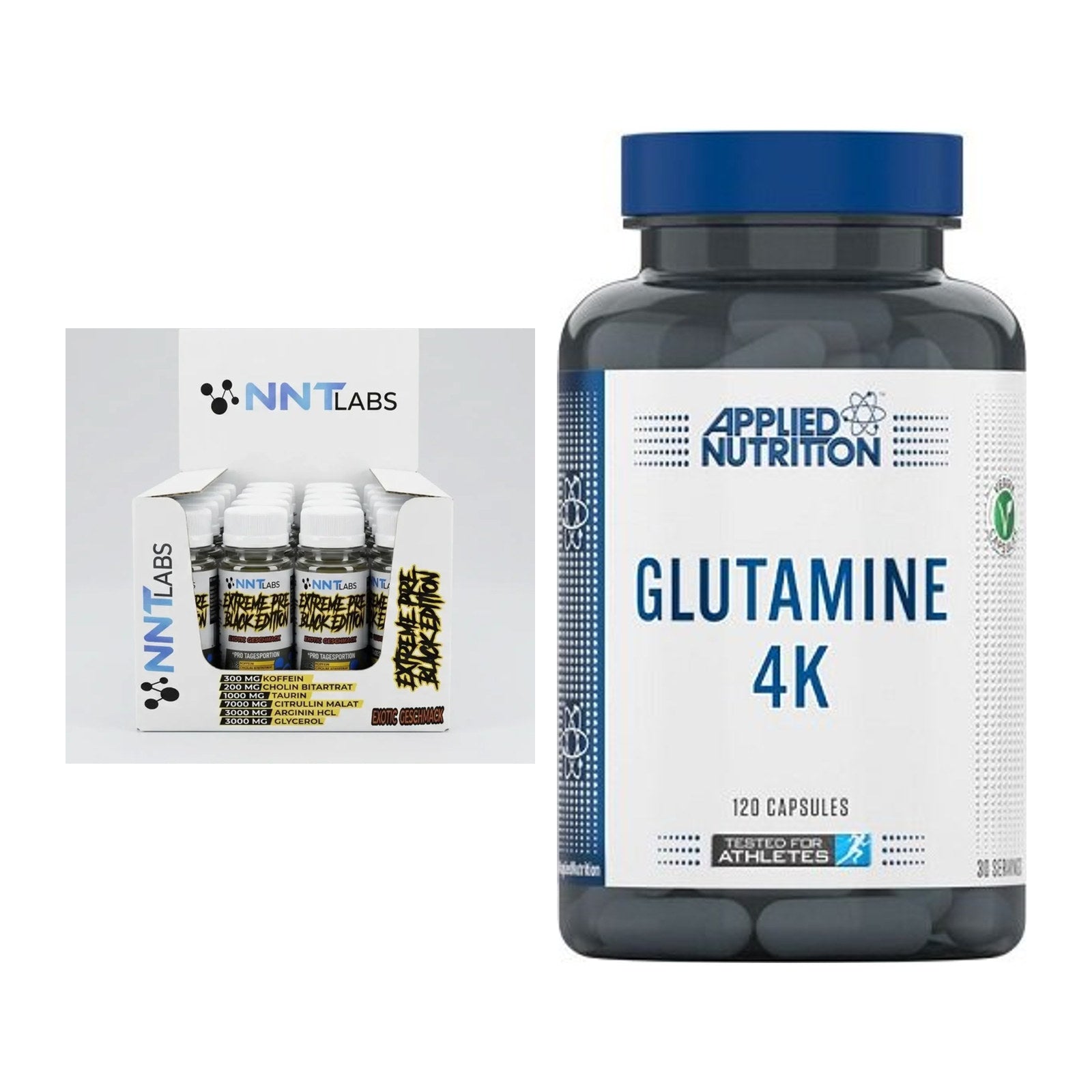 Trainings-Set: NNT Extreme Black Edition + Applied Nutrition – alle enthaltenen Artikel