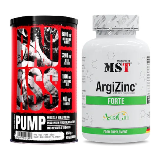 Trainings-Set: BAD ASS Pump + MST ArgiZinc Forte – alle enthaltenen Artikel