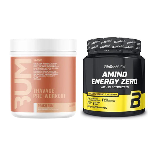Trainings-Set: RAW Nutrition CBUM Thavage + BioTech Amino Energy Zero – alle enthaltenen Artikel