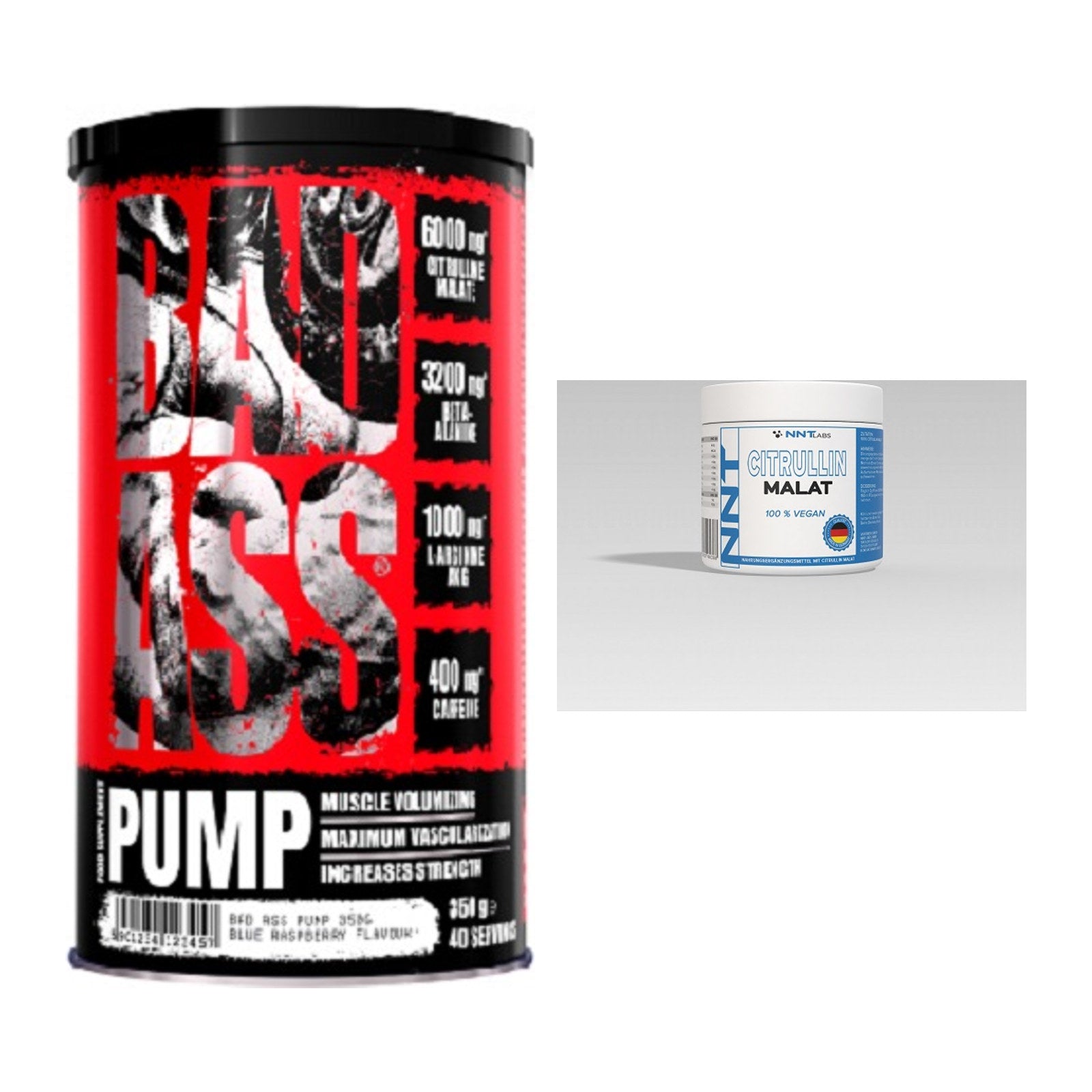 Trainings-Set: BAD ASS Pump + NNT Citrullin – alle enthaltenen Artikel