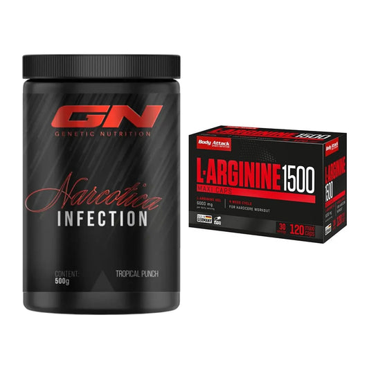Trainings-Set: GN Narcotica Infection + Body Attack L-Arginin 1500 – alle enthaltenen Artikel