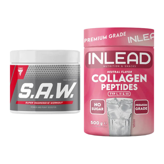 Trainings-Set: Trec Nutrition SAW Booster + INLEAD Collagen Peptides – alle enthaltenen Artikel
