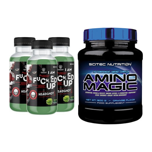 Trainings-Set: Swedish Supplements Fucked Up + Scitec Amino Magic – alle enthaltenen Artikel
