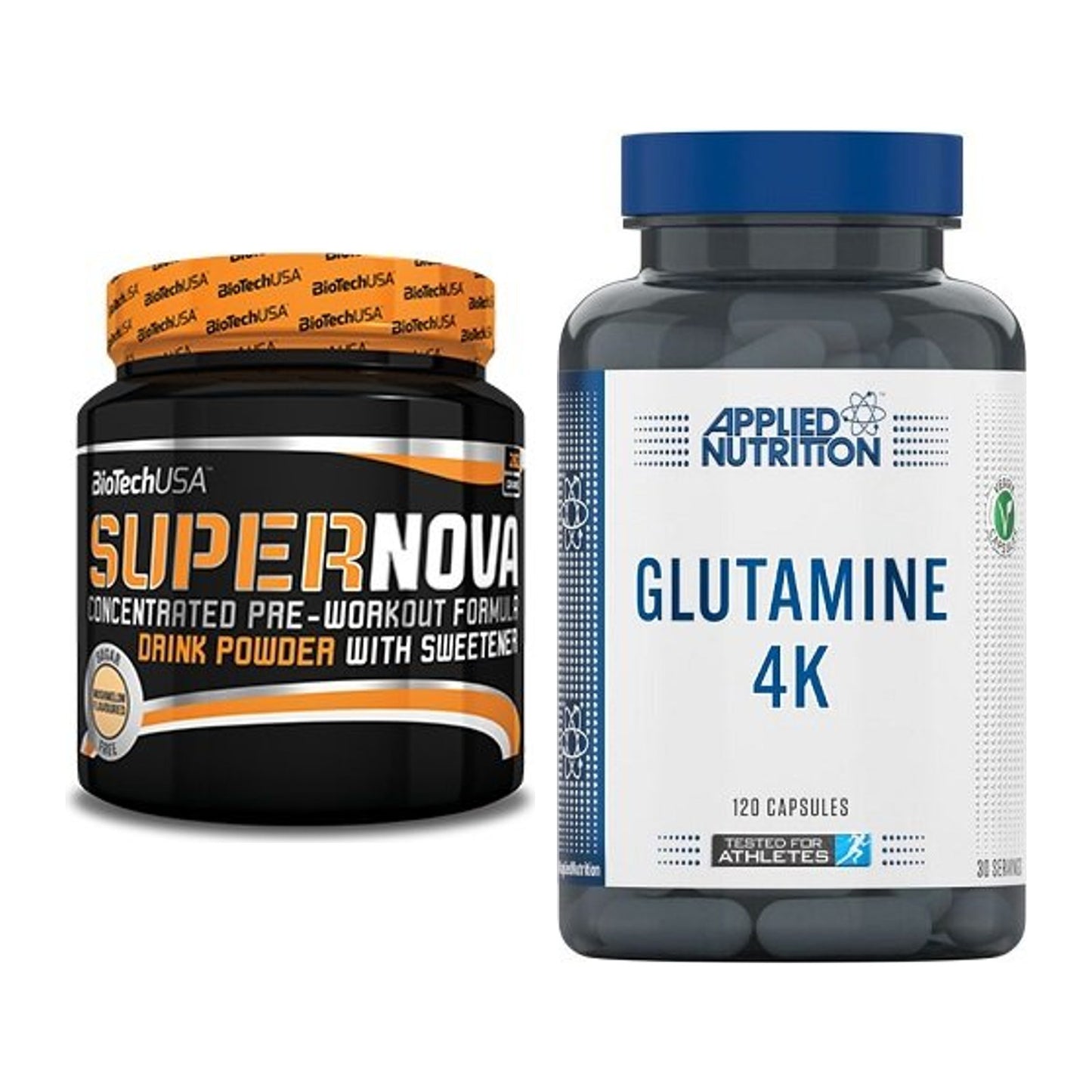 Trainings-Set: BioTech Supernova + Applied Nutrition Glutamine 4K – alle enthaltenen Artikel