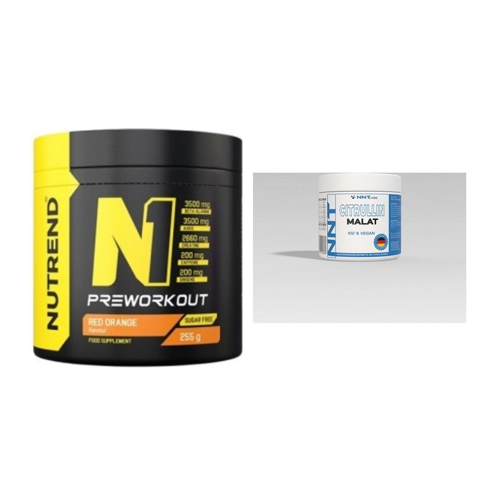 Trainings-Set: Nutrend N1 Preworkout 255g NEU + NNT Citrullin – alle enthaltenen Artikel