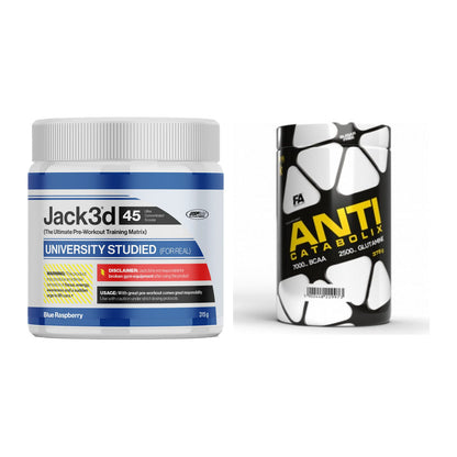 Trainings-Set: USP Labs Jack3d 45 Serv. + FA Nutrition Anticatabolix – alle enthaltenen Artikel