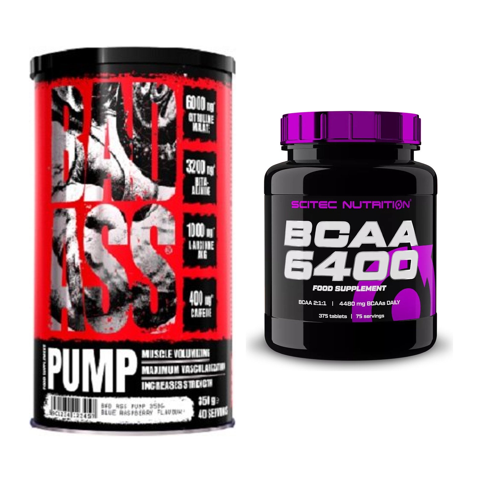 Trainings-Set: BAD ASS Pump + Scitec BCAA 6400 – alle enthaltenen Artikel