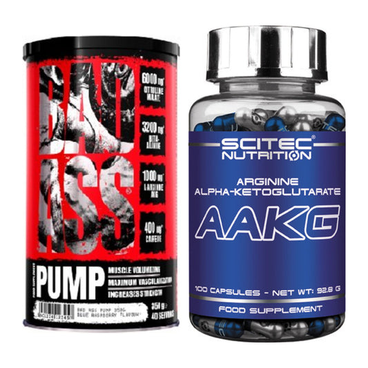 Trainings-Set: BAD ASS Pump + Scitec AAKG – alle enthaltenen Artikel