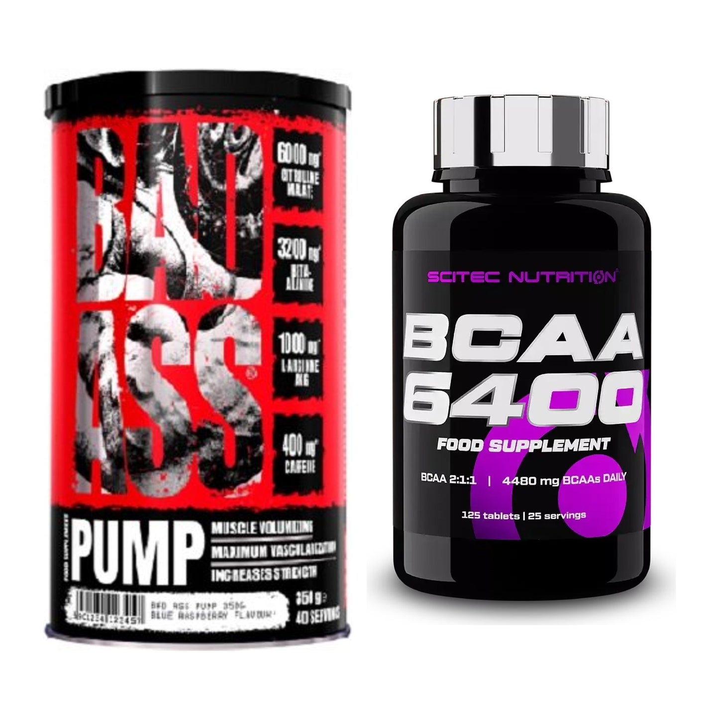 Trainings-Set: BAD ASS Pump + Scitec BCAA 6400 – alle enthaltenen Artikel
