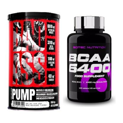 Trainings-Set: BAD ASS Pump + Scitec BCAA 6400 – alle enthaltenen Artikel