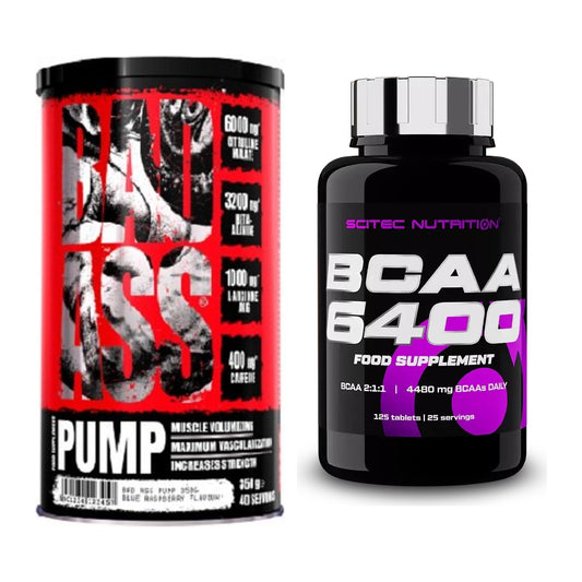 Trainings-Set: BAD ASS Pump + Scitec BCAA 6400 – alle enthaltenen Artikel