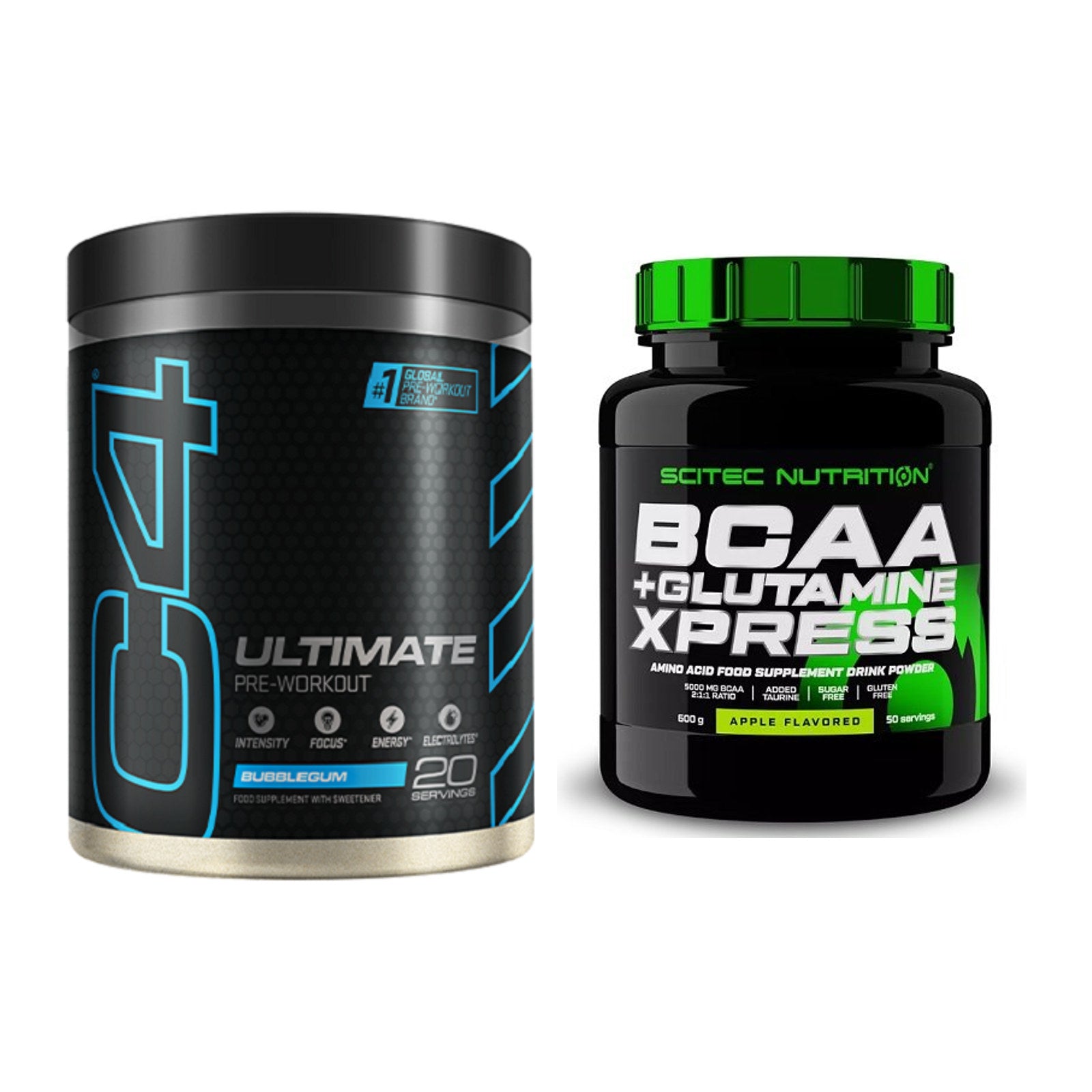 Trainings-Set: Cellucor C4 ULTIMATE 20 + Scitec BCAA+ Glutamine – alle enthaltenen Artikel
