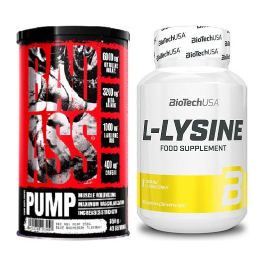 Trainings-Set: BAD ASS Pump + BioTech L-Lysine – alle enthaltenen Artikel