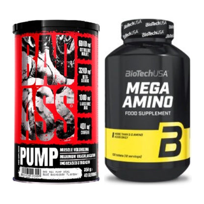 Trainings-Set: BAD ASS Pump + BioTech Mega Amino – alle enthaltenen Artikel