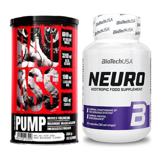 Trainings-Set: BAD ASS Pump + BioTech Neuro – alle enthaltenen Artikel