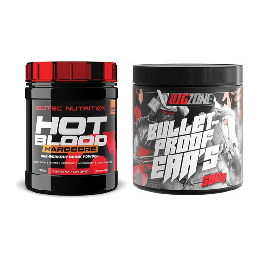 Trainings-Set: Scitec Hot Blood Hardcore + Big Zone Bulletproof EAA's – alle enthaltenen Artikel