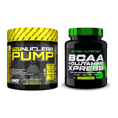 Trainings-Set: NXT Nutrition TNT Nuclear + Scitec BCAA+ Glutamine – alle enthaltenen Artikel
