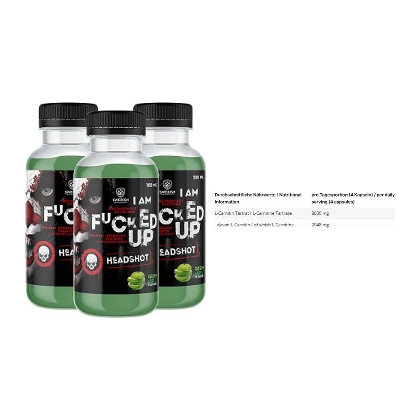 Trainings-Set: Swedish Supplements Fucked + INLEAD L-Carnitine – alle enthaltenen Artikel