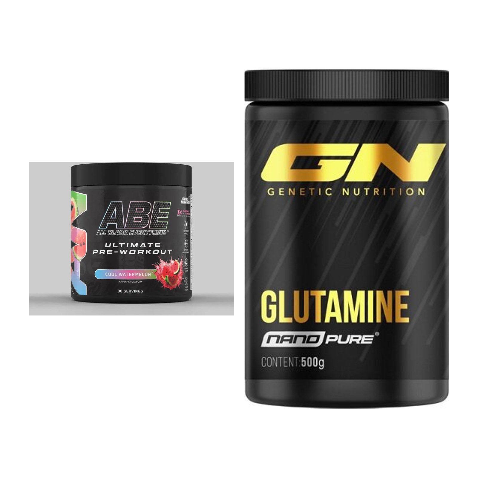 Trainings-Set: Applied Nutrition A.B.E + GN Nano Pure Glutamine – alle enthaltenen Artikel