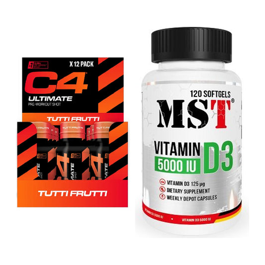 Trainings-Set: Cellucor C4 Ultimate + MST Vitamin D3 5000IU 120 – alle enthaltenen Artikel