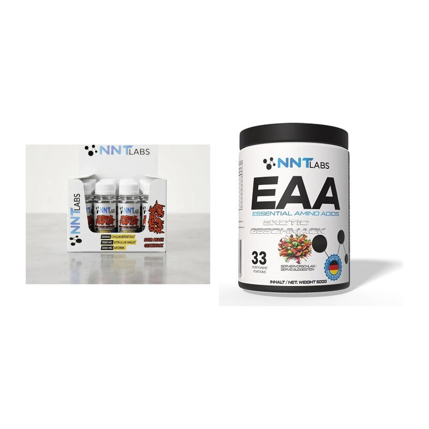 Trainings-Set: NNT Extreme Pump Shot + NNT EAA – alle enthaltenen Artikel