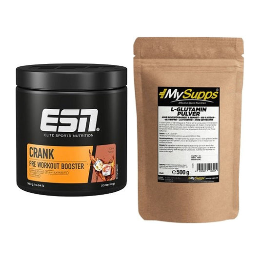 Trainings-Set: ESN Crank Booster + MySupps Glutamine – alle enthaltenen Artikel