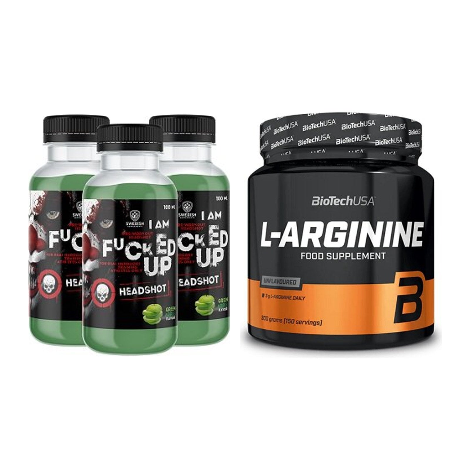 Trainings-Set: Swedish Supplements Fucked Up + BioTech L-Arginin – alle enthaltenen Artikel