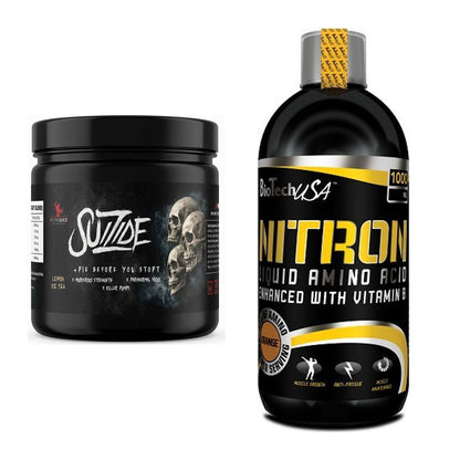 Trainings-Set: #GYMJUICE SUIZIDE Booster + BioTech Liquid Amino – alle enthaltenen Artikel