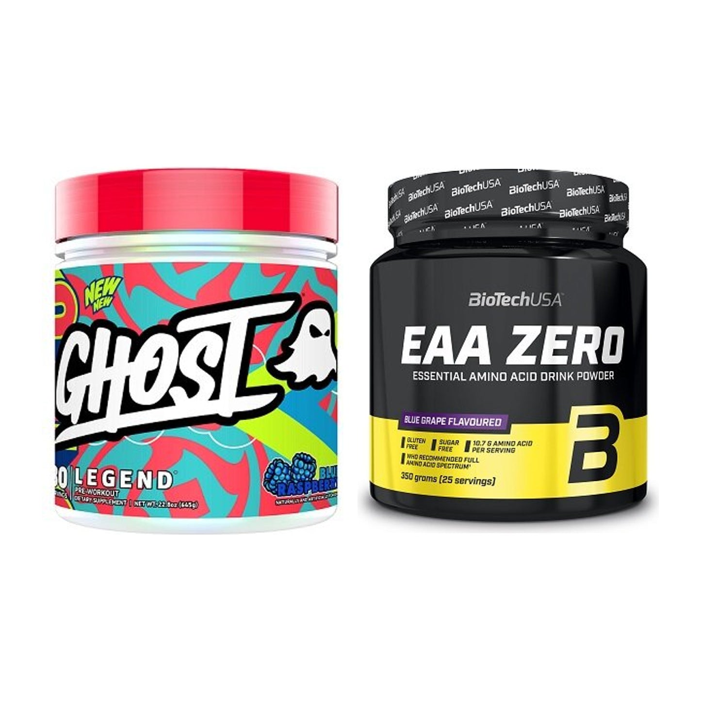 Trainings-Set: Ghost Legend V4 30 Serv. + BioTech EAA Zero – alle enthaltenen Artikel