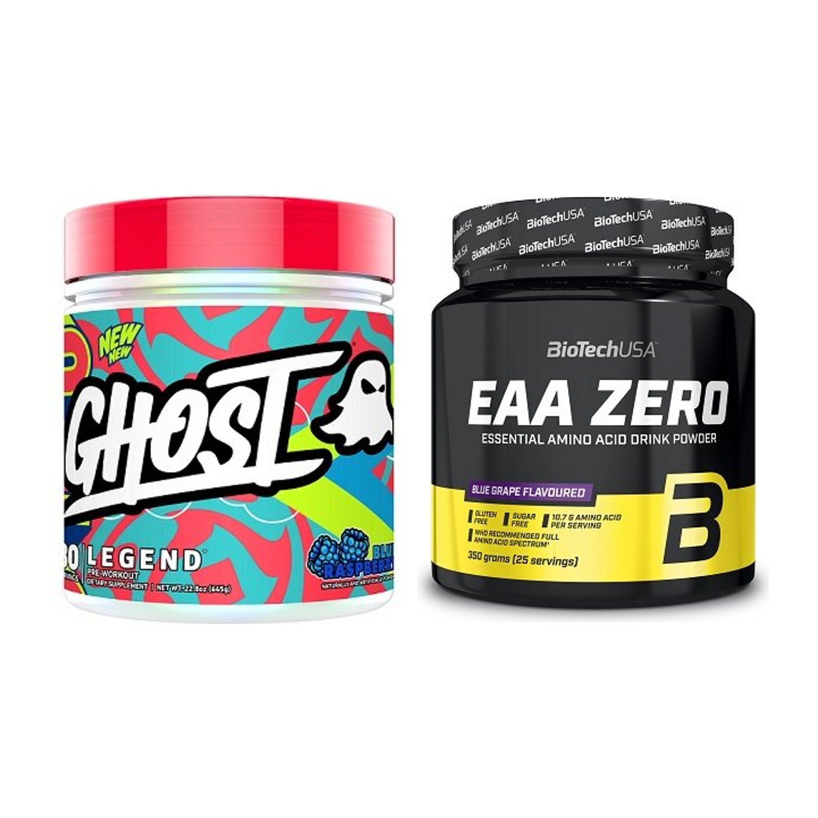 Trainings-Set: Ghost Legend V4 30 Serv. + BioTech EAA Zero – alle enthaltenen Artikel