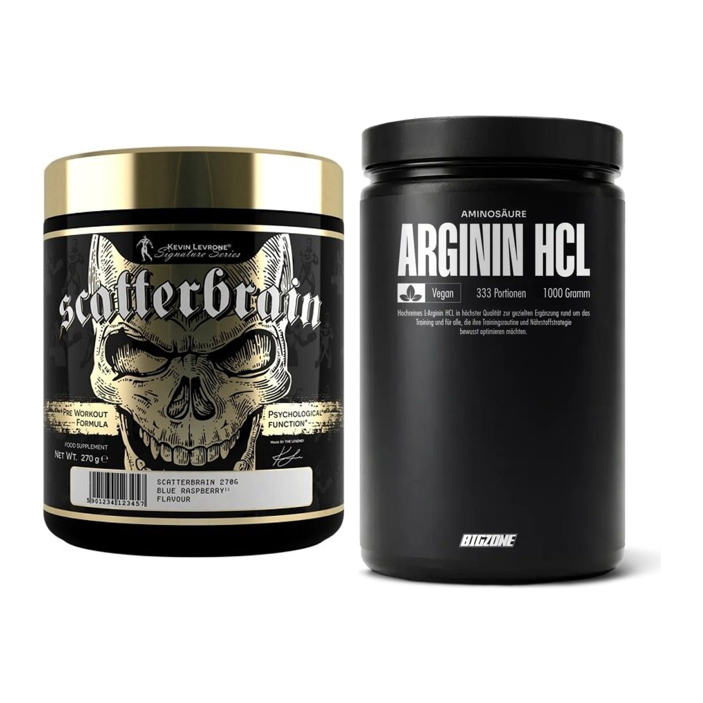 Trainings-Set: Kevin Levrone Scatterbrain + Big Zone L-Arginin – alle enthaltenen Artikel