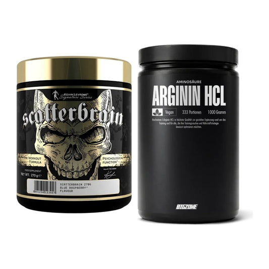 Trainings-Set: Kevin Levrone Scatterbrain + Big Zone L-Arginin – alle enthaltenen Artikel