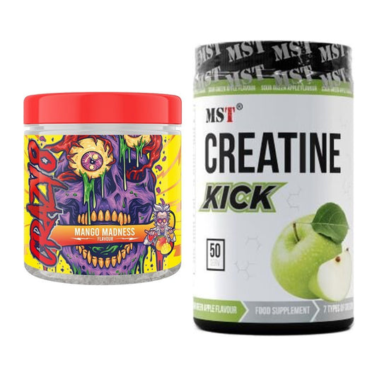 Trainings-Set: Swedish Supplements Crazy 8 + MST Creatine Kick – alle enthaltenen Artikel