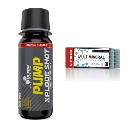 Trainings-Set: Olimp Pump Xplode Shot + Nutrend Multimineral – alle enthaltenen Artikel