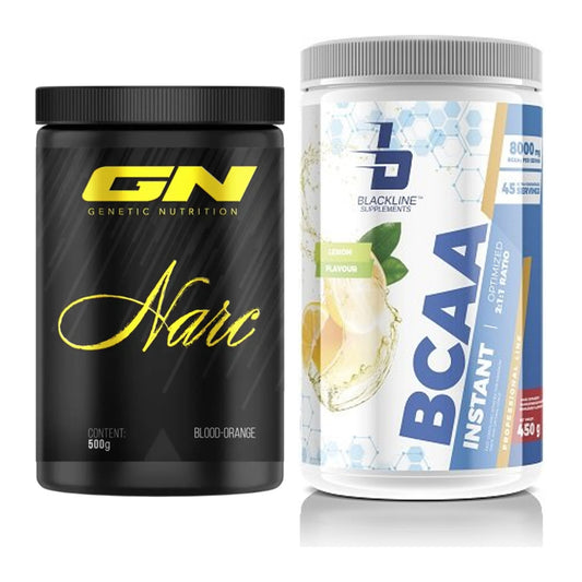 Trainings-Set: GN Narc + Blackline Supplements BCAA Instant – alle enthaltenen Artikel