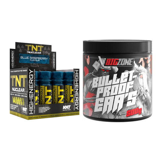 Trainings-Set: NXT Nutrition TNT Nuclear + Big Zone Bulletproof EAA's – alle enthaltenen Artikel
