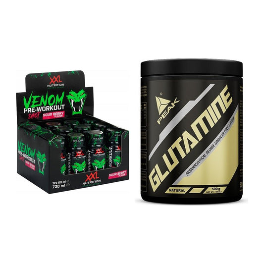 Trainings-Set: XXL Nutrition Venom Shot + Peak Glutamin – alle enthaltenen Artikel