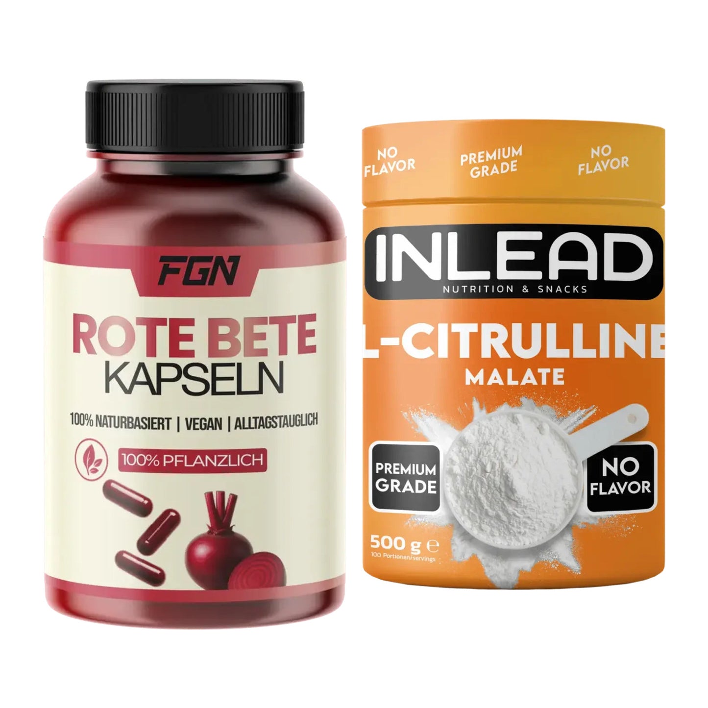 Trainings-Set: FGN Rote Beete + INLEAD L-Citrullin Malat 2:1 – alle enthaltenen Artikel