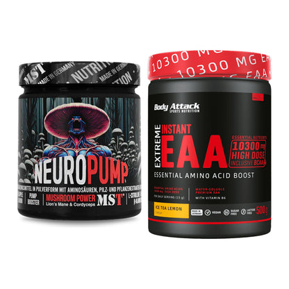 Trainings-Set: MST NeuroPump + Body Attack Extreme Instant EAA – alle enthaltenen Artikel