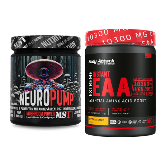 Trainings-Set: MST NeuroPump + Body Attack Extreme Instant EAA – alle enthaltenen Artikel