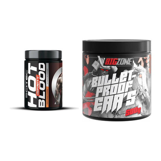 Trainings-Set: Scitec Hot Blood INFINITY + Big Zone Bulletproof EAA's – alle enthaltenen Artikel