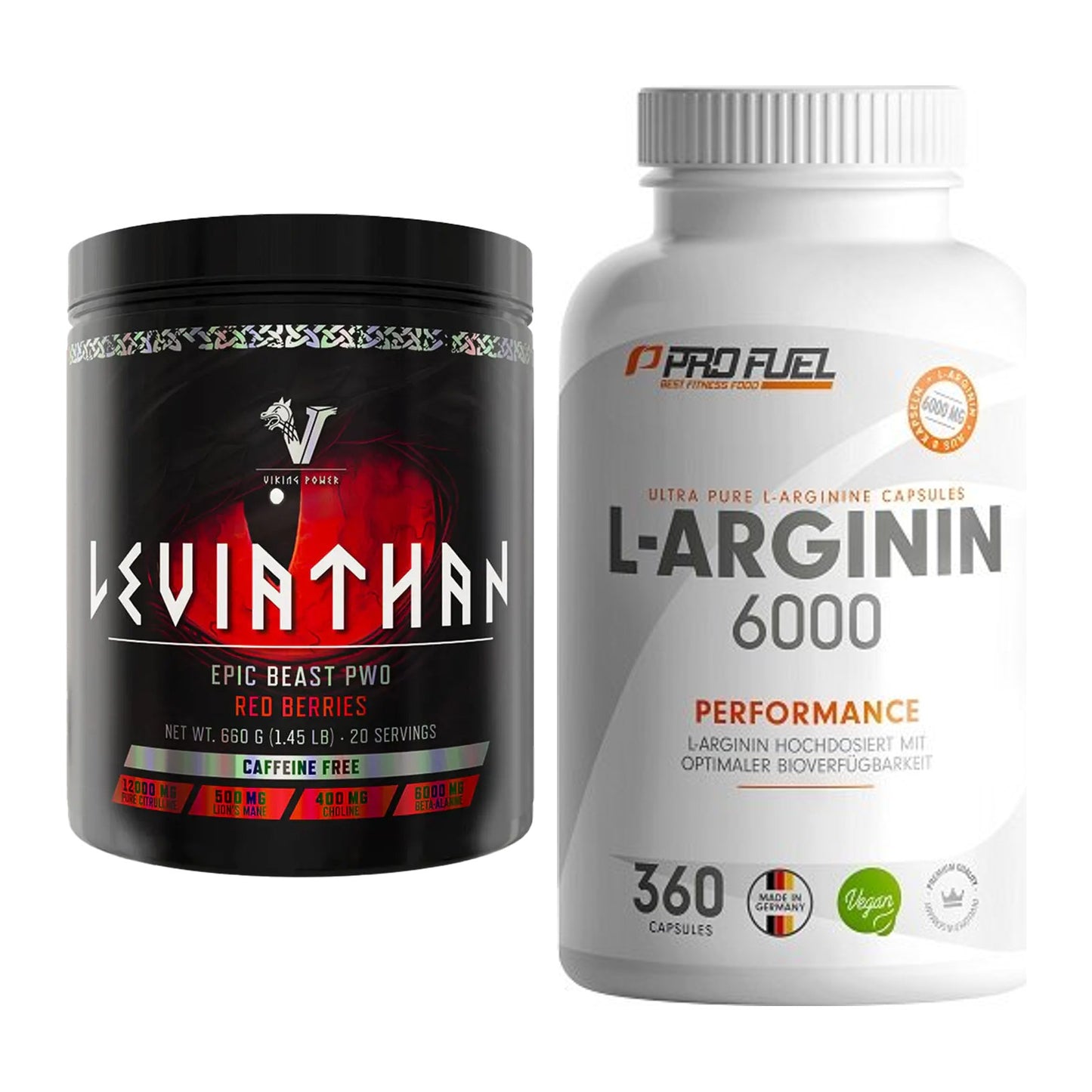 Trainings-Set: Viking Power Leviathan + ProFuel L-Arginin 6000 – alle enthaltenen Artikel