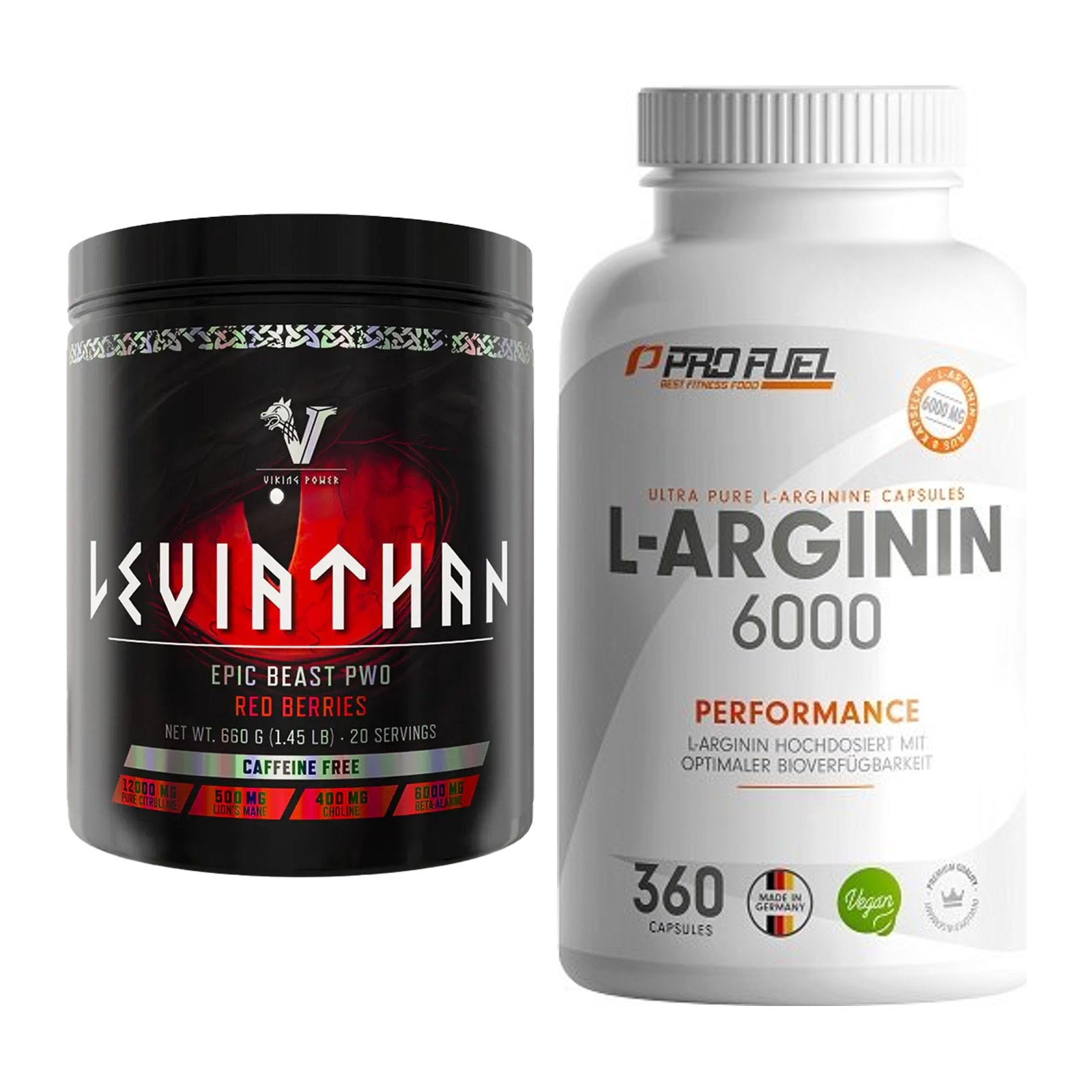 Trainings-Set: Viking Power Leviathan + ProFuel L-Arginin 6000 – alle enthaltenen Artikel