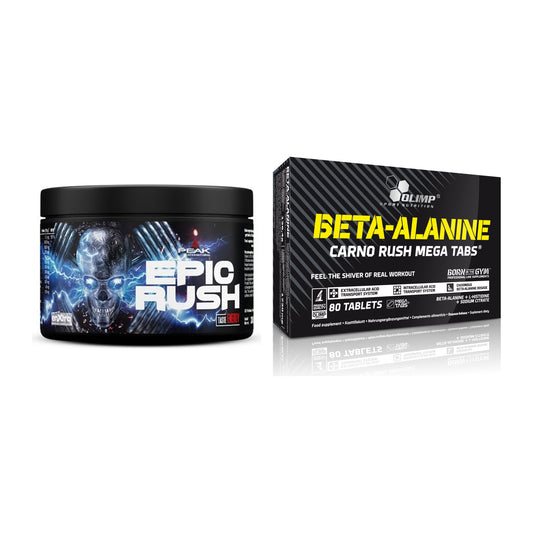 Trainings-Set: Peak Epic Rush + Olimp Beta-Alanin Carno Rush – alle enthaltenen Artikel