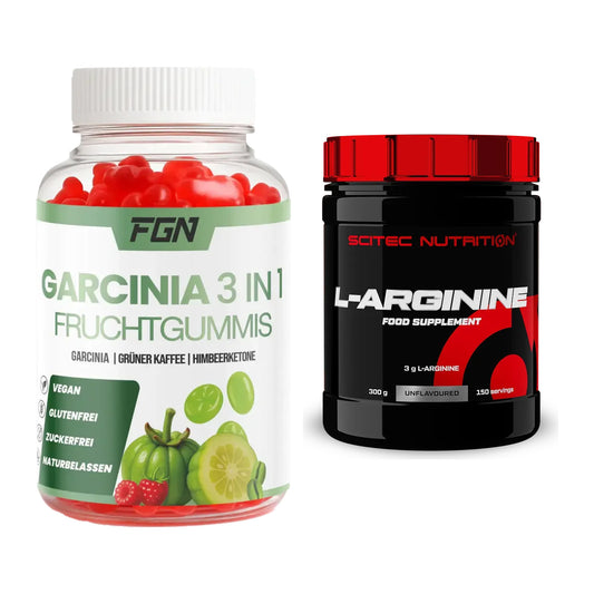 Trainings-Set: FGN Garcinia 60 Fruchtgummies + Scitec Arginin – alle enthaltenen Artikel