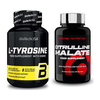 Trainings-Set: BioTech Tyrosine + Scitec Citrulline Malate – alle enthaltenen Artikel