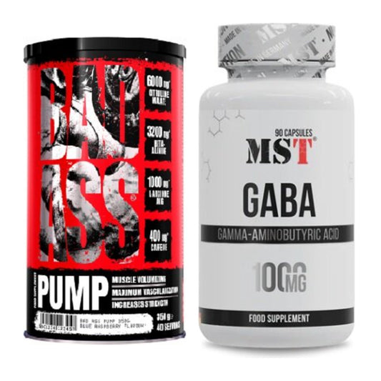 Trainings-Set: BAD ASS Pump + MST GABA 1000mg – alle enthaltenen Artikel
