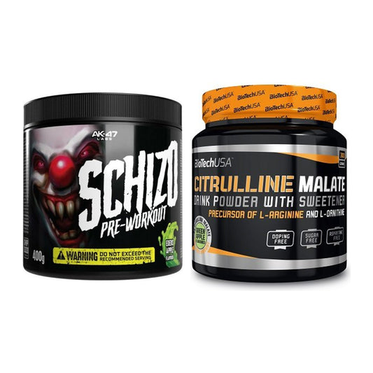 Trainings-Set: AK47 Labs Schizo + BioTech Citrulline Malate – alle enthaltenen Artikel