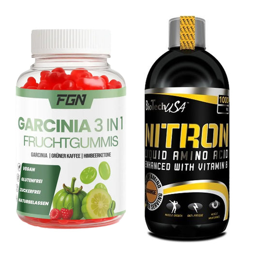 Trainings-Set: FGN Garcinia 60 Fruchtgummies + BioTech Liquid Amino – alle enthaltenen Artikel